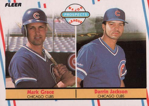 1988 CUBS Mark Grace signed RATED ROOKIE card Donruss #40 AUTO RC