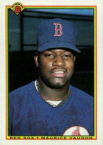 Mo Vaughn Rookie Baseball Card #1B Score Boston Red Sox RC MLB HOF