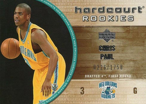 Chris Paul Oklahoma City Hornets Autographed 2006-07 Upper Deck Black  #AMV-CP #9/25 Card