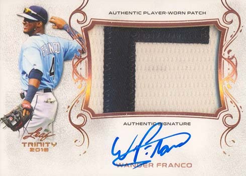 2018 Leaf Trinity Patch Autographs Wander Franco