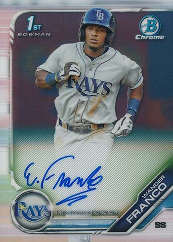 2019 Bowman Chrome Wander Franco Autograph