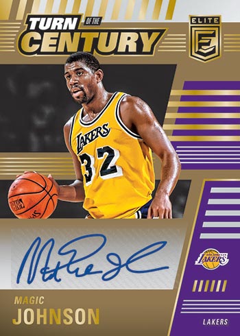 2020-21 Donruss Elite Basketball Turn of the Century Signatures Magic Johnson