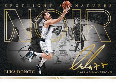 2020-21 Panini Noir Basketball Spotlight SIgnatures Luka Doncic