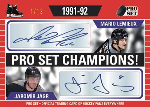 2020-21 Pro Set Memories Hockey Pro Set Champions Dual Autograph