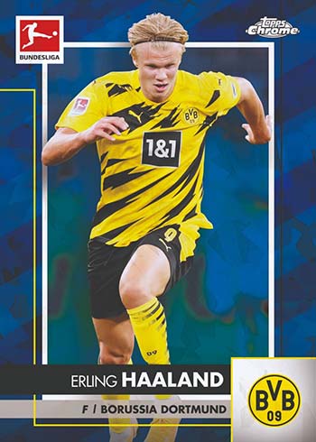 2020-21 Topps Chrome Sapphire Bundesliga Erling Haaland