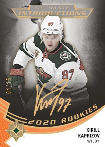 2020-21 Upper Deck Ultimate Collection Hockey Ultimate Introductions Autographs Kirill Kaprizov