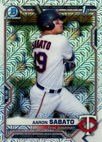 Aaron Sabato #BFEA-AS Prices  2021 Bowman 1st Edition Chrome