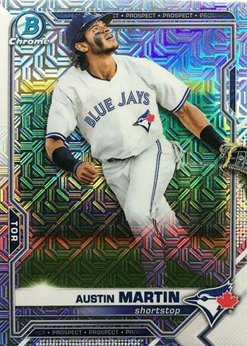 2021 Bowman Platinum Austin Martin Meteoric Toronto Blue Jays #MET2 - Mffco