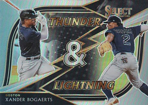 2021 Panini Select Baseball Thunder and Lightning Xander Bogaerts