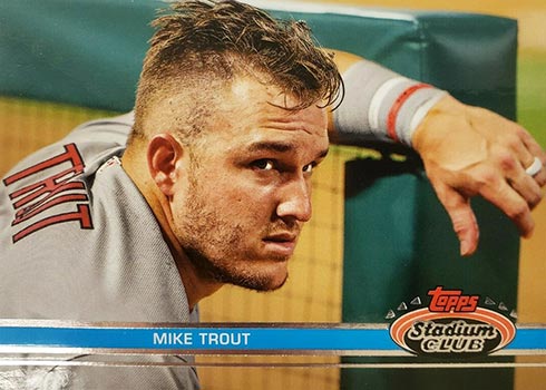 2021 Topps Stadium Club Baseball Variations Mike Trout Design