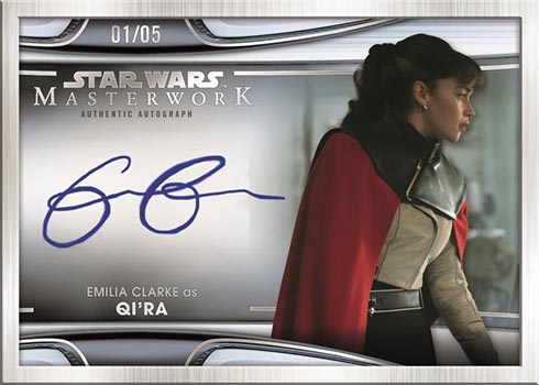 2021 Topps Star Wars Masterwork Autograph Emilia Clarke Mock-Up