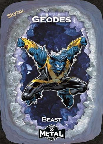 2021 Upper Deck Marvel X-Men Metal Universe Geodes Beast