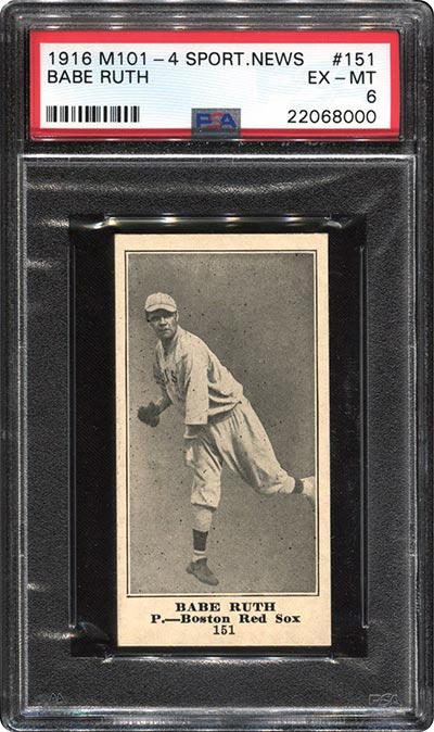1933 Babe Ruth Goudey Card Green - Row One Brand