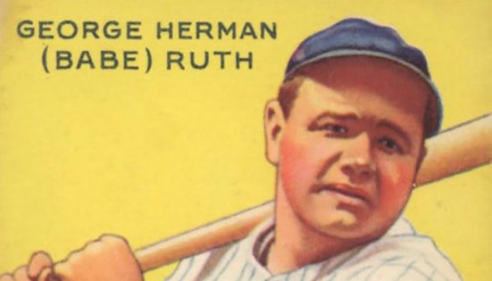 1933 Babe Ruth Goudey Card Green - Row One Brand
