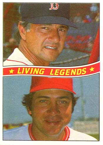1984 Donruss Baseball Carl Yastrzemski / Johnny Bench Living Legends