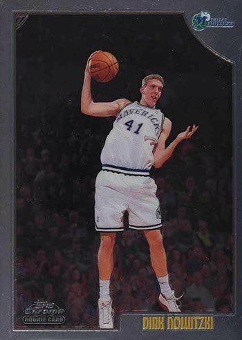 Fleer Brilliants Dirk Nowitzki 24kt Gold Rookie Card PSA vs