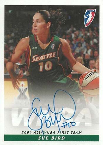 2005 Rittenhouse WNBA Autographs Sue Bird - Action