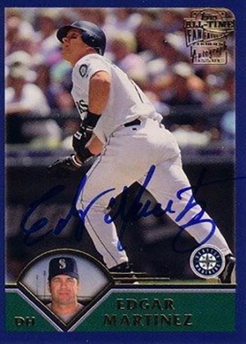 Edgar Martinez Signed 1995 Fleer Ultra Baseball Card #104 ~ Jsa