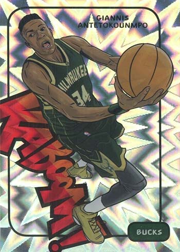 Giannis Antetokounmpo Bucks Cream Carbon Fiber KABOOM! 1/1 – Smo's Custom  Cards