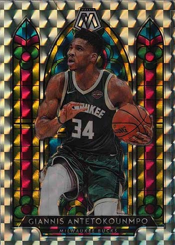 2019-20 Panini Mosaic Stained Glass Giannis Antetokounmpo