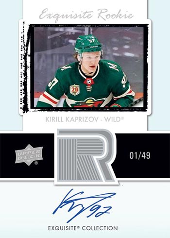 2020-21 Upper Deck Clear Cut Hockey Exquisite Rookies Kirill Kaprizov
