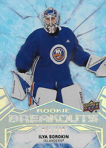 2020-21 Upper Deck Series 2 Hockey Rookie Breakouts Ilya Sorokin