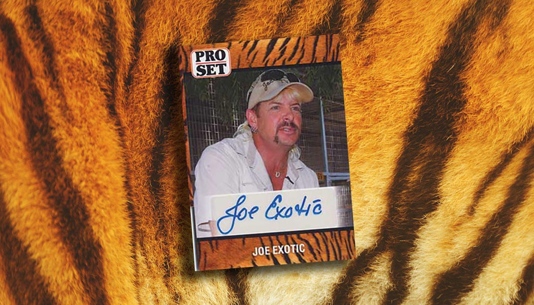 Tiger King's Joe Exotic Gets Autograph Cards from Pro Set