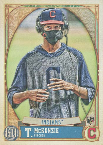 2021 Topps Gypsy Queen Baseball Variations Mask Up Triston McKenzie