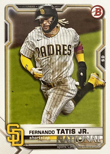 2021 Topps National Sports Collectors Convention Bowman Wrapper Redemption Fernando Tatis Jr.