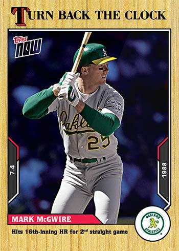 Jose Canseco - 2022 MLB TOPPS NOW® Turn Back The Clock
