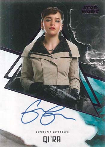 2021 Topps Star Wars Stellar Signatures Emilia Clarke Autograph