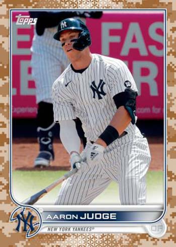 2022 Topps Series 1 Baseball Memorial Day Camo Aaron Judge