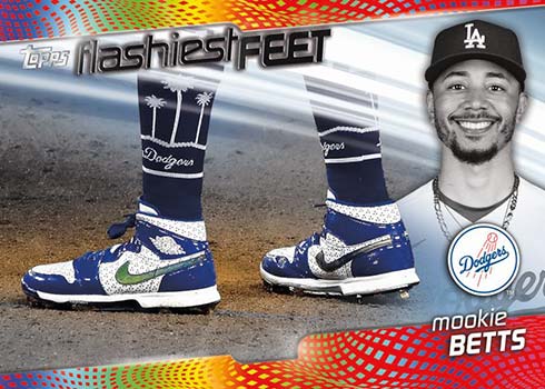 2022 Topps Series 1 Baseball Flashiest Feet Mookie Betts