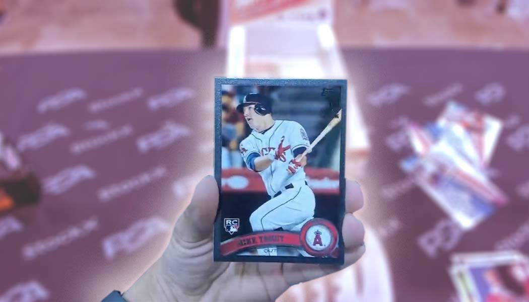 Rare 2011 Topps Update Black Mike Trout Pulled at 2021 National