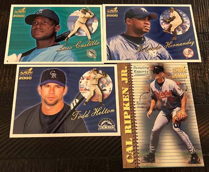 2000 Pacific Aurora Pinstripe #101 Bernie Williams at 's