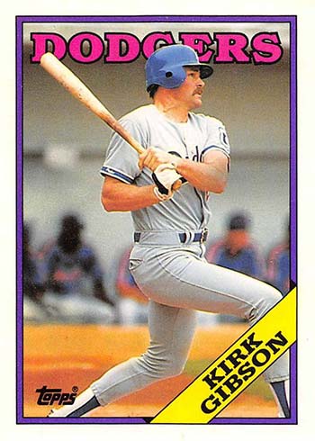 Kirk Gibson - Tigers #525 Score 1988 Baseball Trading Card