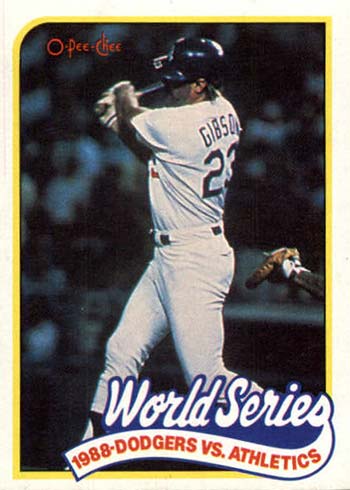 Kirk Gibson baseball card (Los Angeles Dodgers 1988 World Series Home Run)  2008 Upper Deck Masterpieces #6