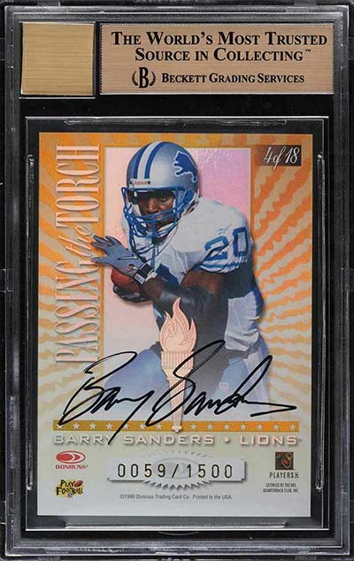 Buy Barry Sanders Cards Online  Barry Sanders Football Price Guide -  Beckett