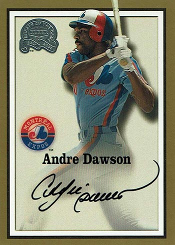 2017 Topps Fire Andre Dawson #86 Expos Signed Card Beckett