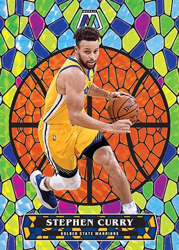 2020-21 Panini Mosaic Basketball Stained Glass Stephen Curry