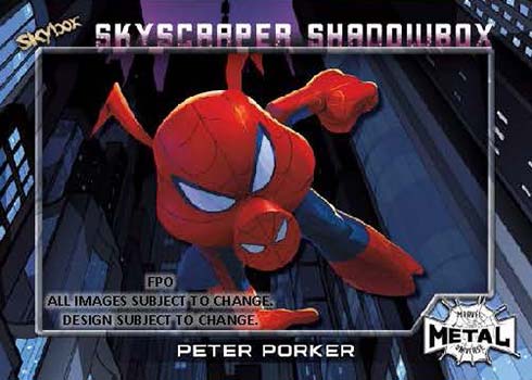 2021 Marvel Metal Universe Spider-Man Skyscraper Shadowbox Spider-Ham