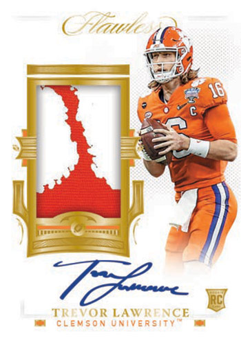 2021 Panini Flawless Collegiate Football Rookie Patch Autographs Trevor Lawrence