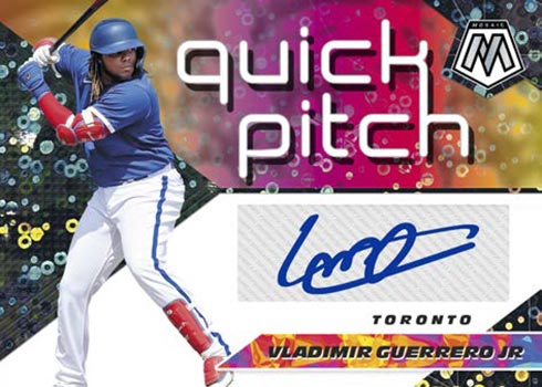 2021 Panini Mosaic Baseball Quick Pitch Autographs Vladimir Guerrero Jr.