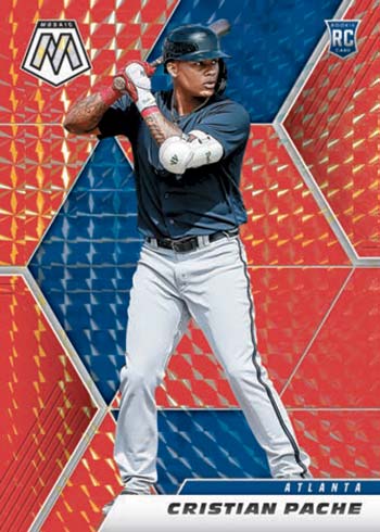 2021 Ozzie Albies Blue Prizm Mosaic Milwaukee Atlanta Braves #64