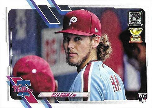 ORIGINAL Alec Bohm Philadelphia Phillies Topps SP Variation 