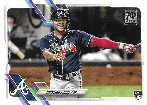 2021 Topps #187 Cristian Pache Rookie Atlanta Braves CSG 9.5