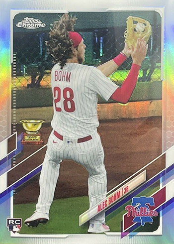 Alec Bohm 2021 Topps Chrome Rookie Auto #RA-AB Price Guide