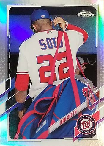 Juan Soto Topps Chrome 2021 Blue Refractor /199 – Shopfanfactory