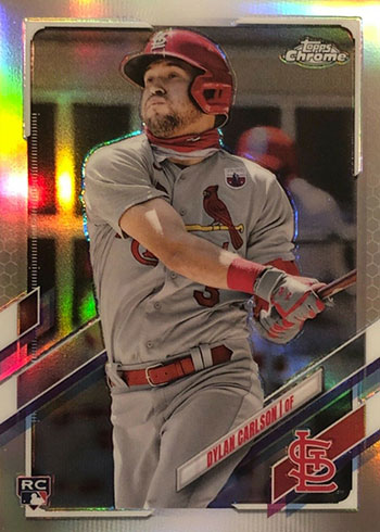 2021 Topps Chrome (Refractor) Dylan Carlson Rookie #140 – $1 Sports Cards