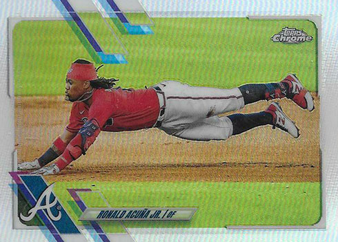 Ronald Acuna Jr 1984 Mega Refractor Mojo 2019 Topps Chrome #T84